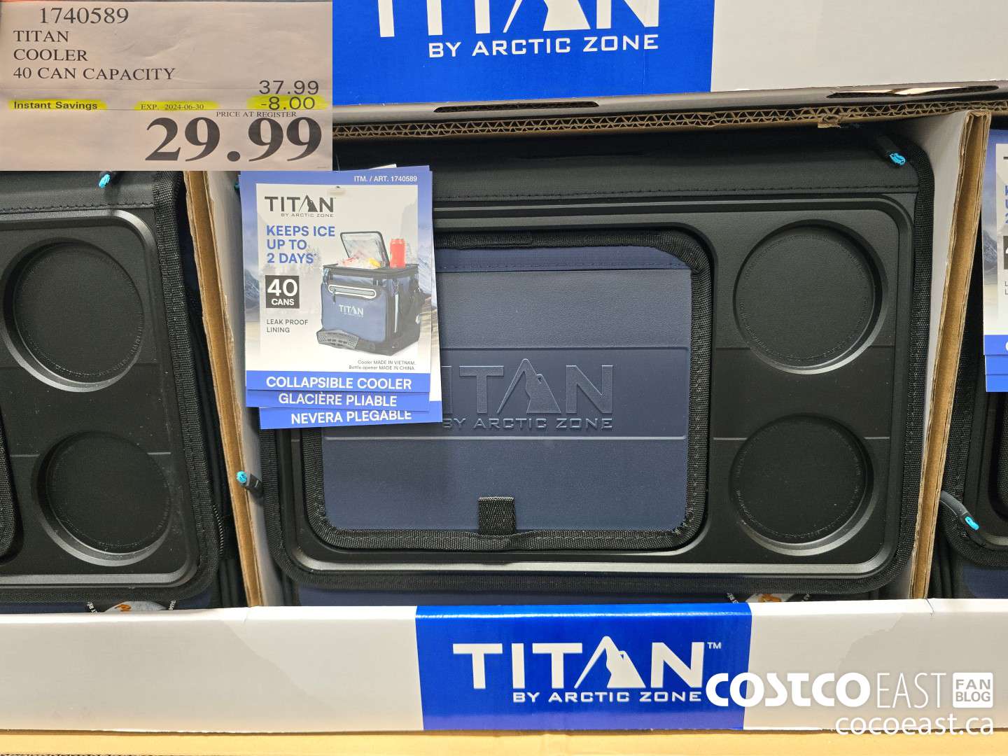 1740589 TITAN COOLER 40 CAN CAPACITY ($8.00 INSTANT SAVINGS EXPIRES ON 2024-06-30) $29.99