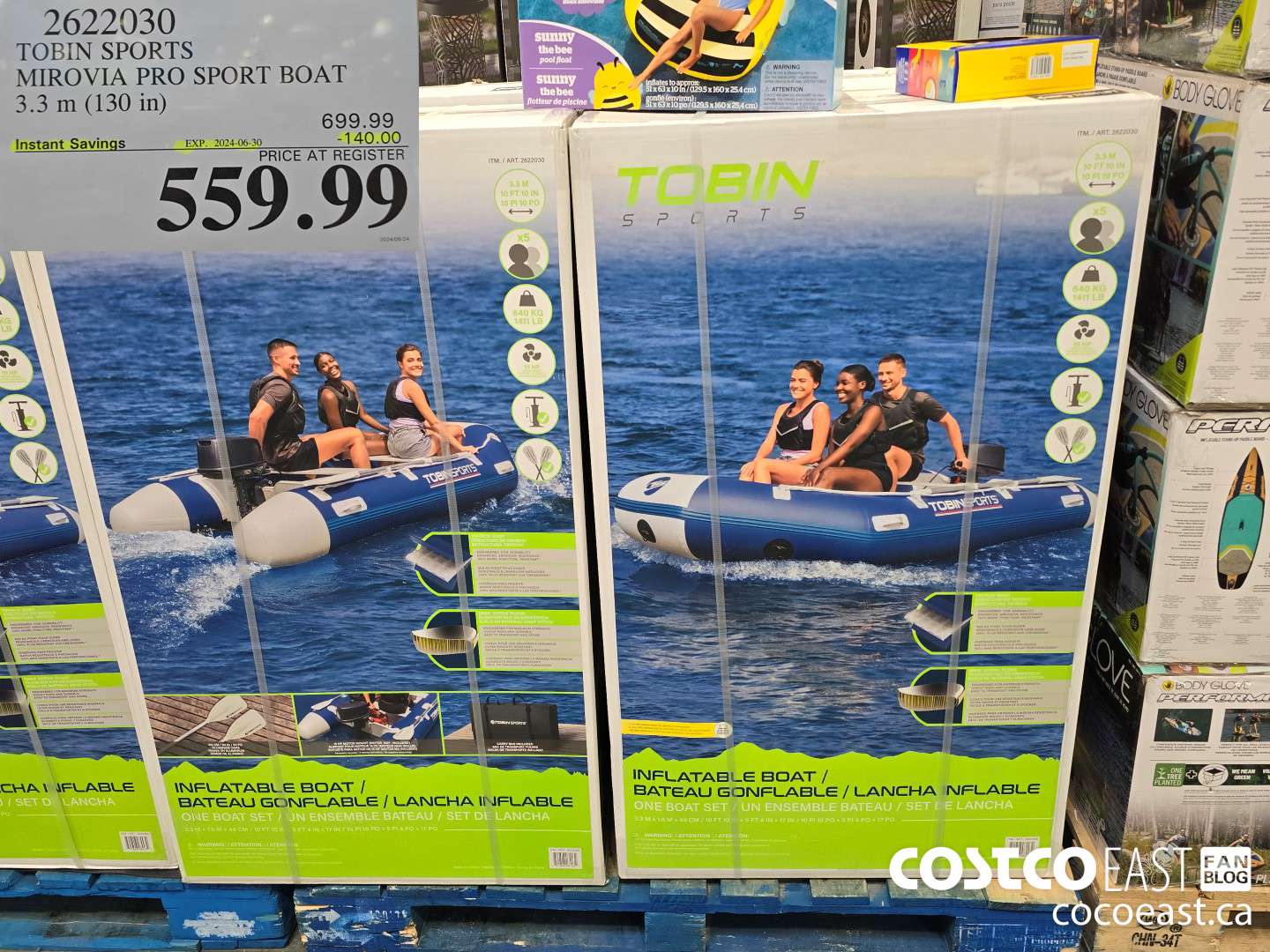 2622030 TOBIN SPORTS MIROVIA PRO SPORT BOAT 3.3m (130 in) ($140.00 INSTANT SAVINGS EXPIRES ON 2024-06-30) $559.99