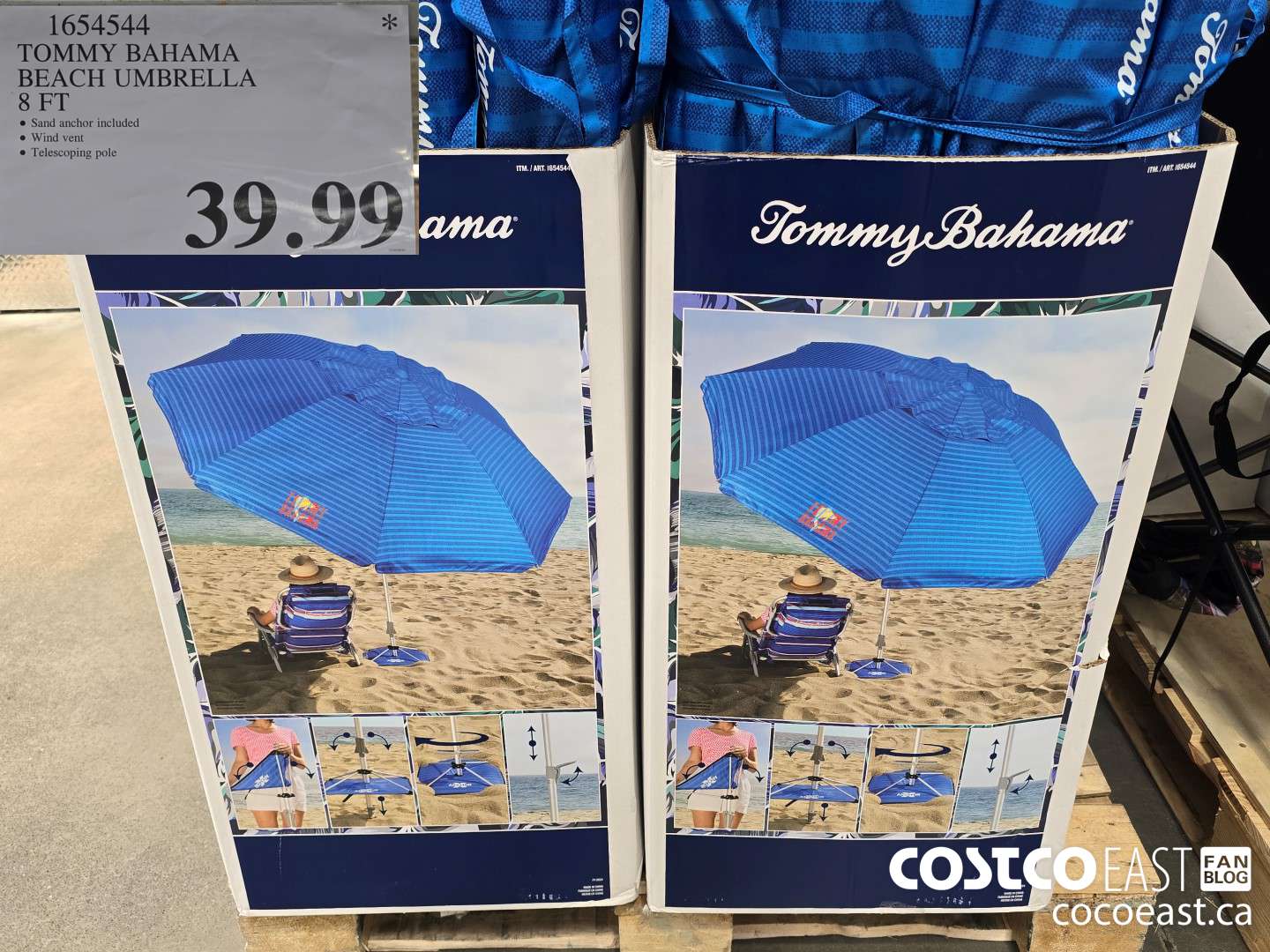 1654544 TOMMY BAHAMA BEACH UMBRELLA 8 FT $39.99