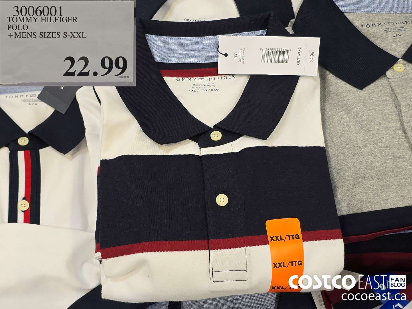 3006001 TOMMY HILFIGER POLO +MENS SIZES S-XXL $22.99