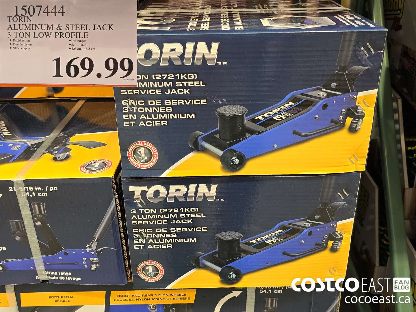 1507444 TORIN HYBRID JACK 3 TON LOW PROFILE $169.99