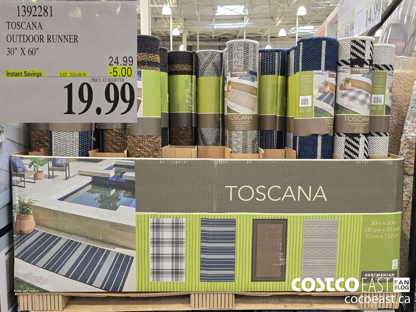 1392281 TOSCANA OUTDOOR RUNNER 30