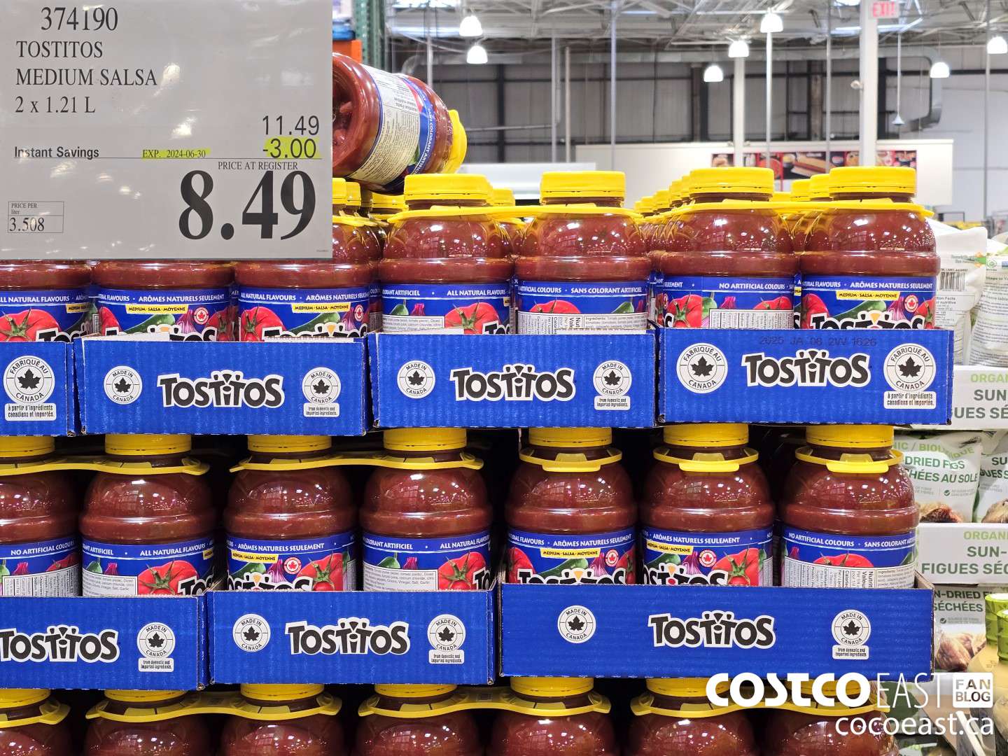 374190 TOSTITOS MEDIUM SALSA 2 X 1.21 L ($3.00 INSTANT SAVINGS EXPIRES ON 2024-06-30) $8.49