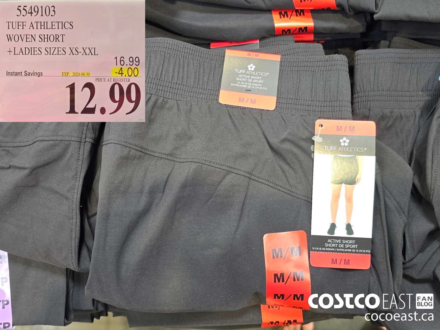 5549103 TUFF ATHLETICS WOVEN SHORT +LADIES SIZES XS-XXL ($4.00 INSTANT SAVINGS EXPIRES ON 2024-06-30) $12.99