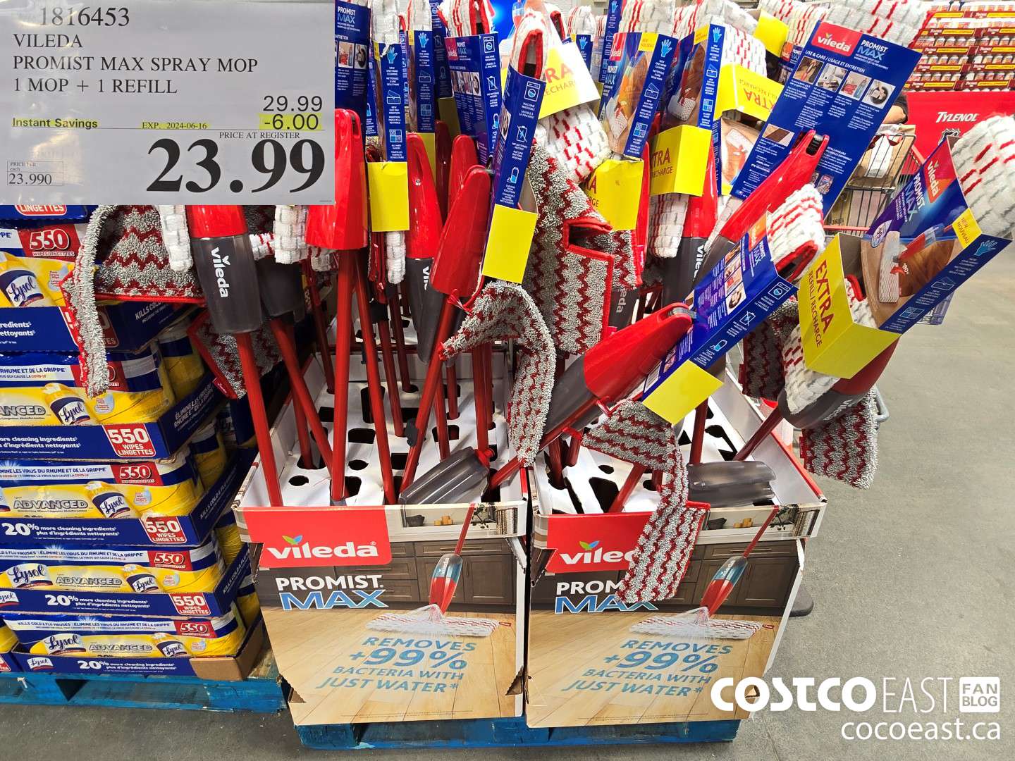 1816453 VILEDA PROMIST MAX SPRAY MOP 1 MOP + 1 REFILL ($6.00 INSTANT SAVINGS EXPIRES ON 2024-06-16) $23.99