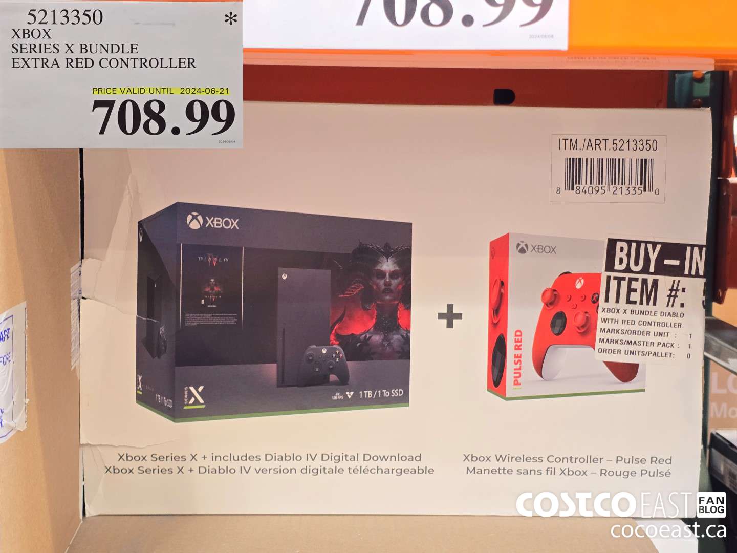 5213350 XBOX SERIES X BUNDLE EXTRA RED CONTROLLER $708.99