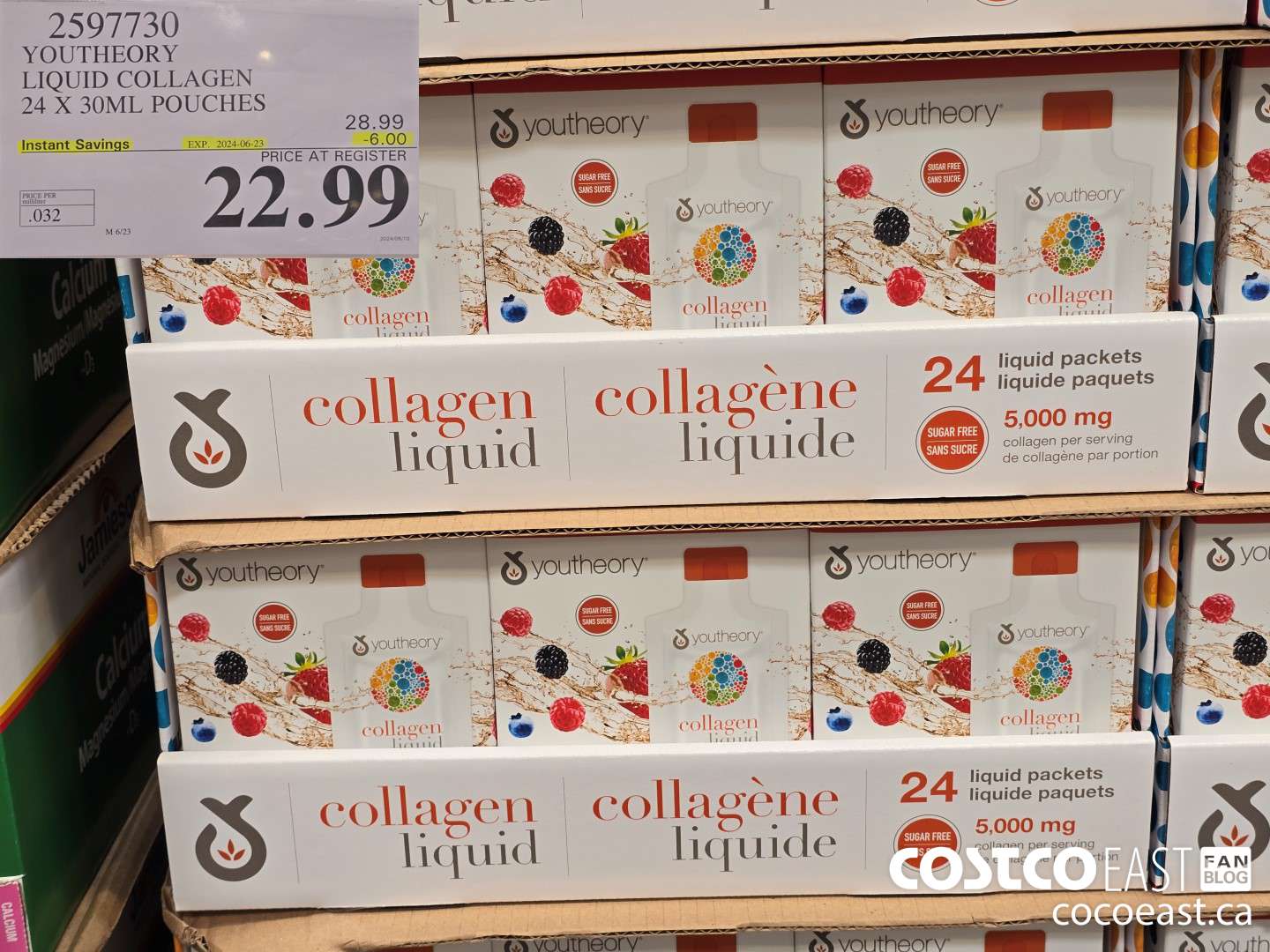 2997730 YOUTHEORY LIQUID COLLAGEN 24 X 30ML POUCHES ($6.00 INSTANT SAVINGS EXPIRES ON 2024-06-23) $22.99