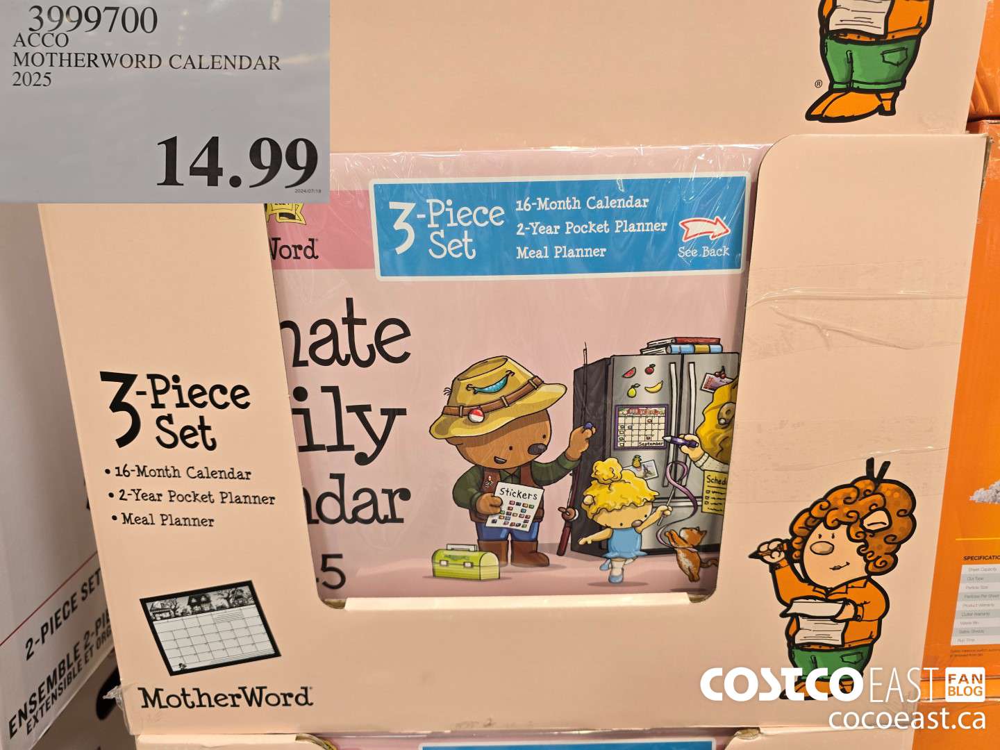 3999700 ACCO MOTHERWORD CALENDAR 2025 $14.99