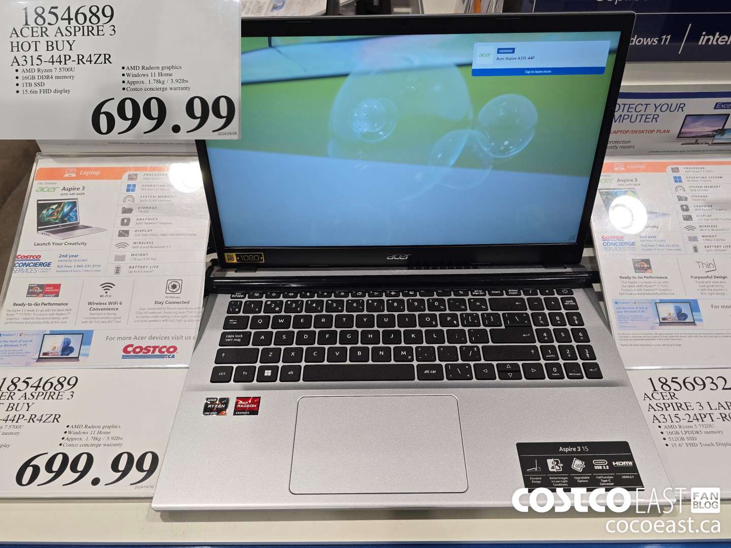 1854689 ACER ASPIRE 3 HOT BUY A315-44P-R4ZR $699.99