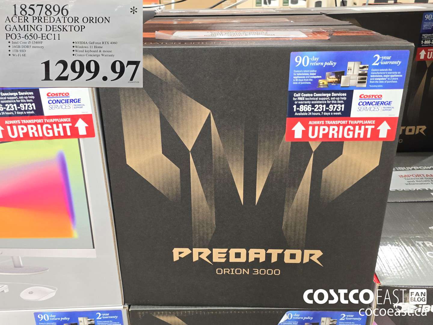 1857896 ACER PREDATOR ORION GAMING DESKTOP PO3-650-EC11 $1299.97