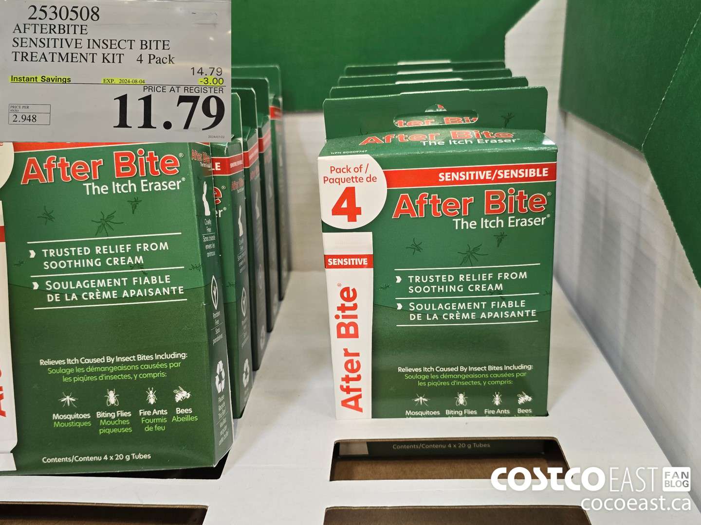 2530508 AFTERBITE SENSITIVE INSECT BITE TREATMENT KIT 4 Pack ($3.00 INSTANT SAVINGS EXPIRES ON 2024-08-04) $11.79