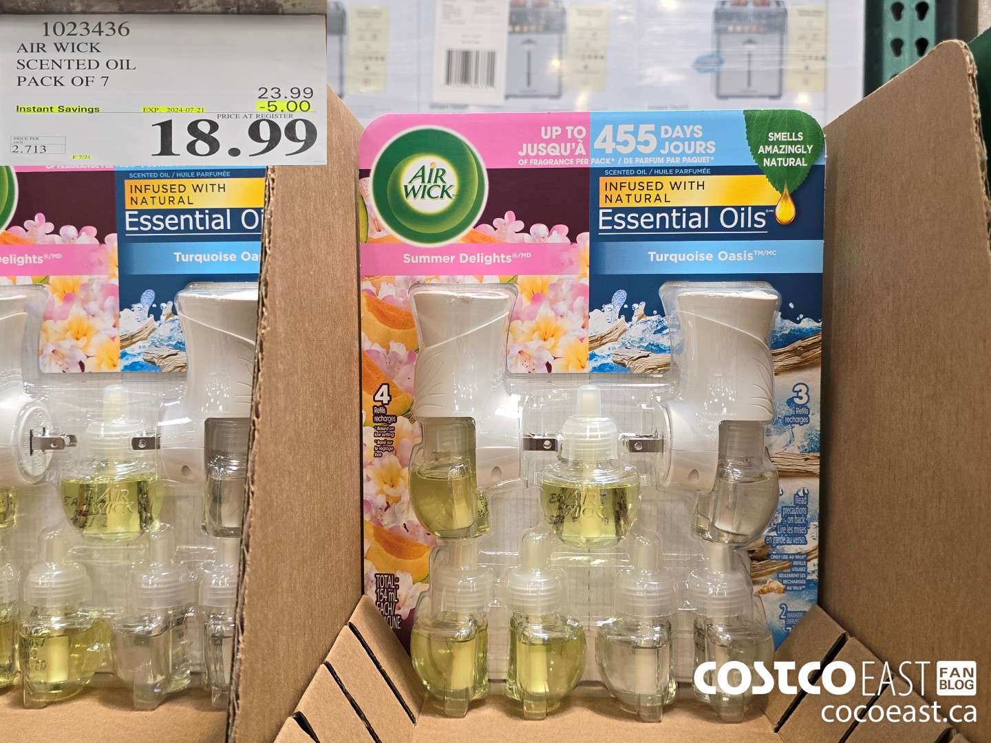 1023436 AIR WICK SCENTED OIL PACK OF 7 ($5.00 INSTANT SAVINGS EXPIRES ON 2024-07-21) $18.99