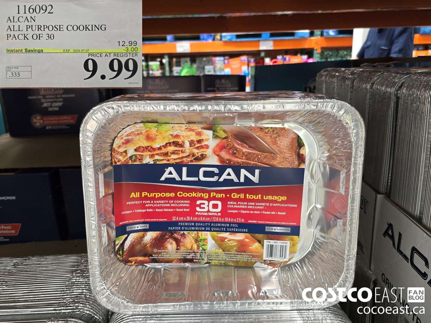 116092 ALCAN ALL PURPOSE COOKING PACK OF 30 ($3.00 INSTANT SAVINGS EXPIRES ON 2024-07-07) $9.99