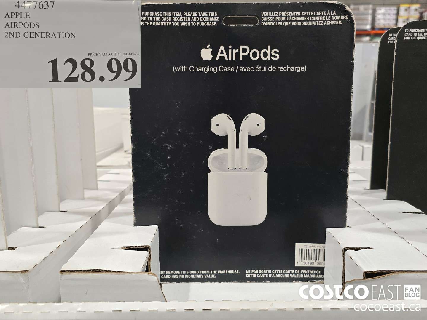 4477637 APPLE AIRPODS 2ND GENERATION $128.99