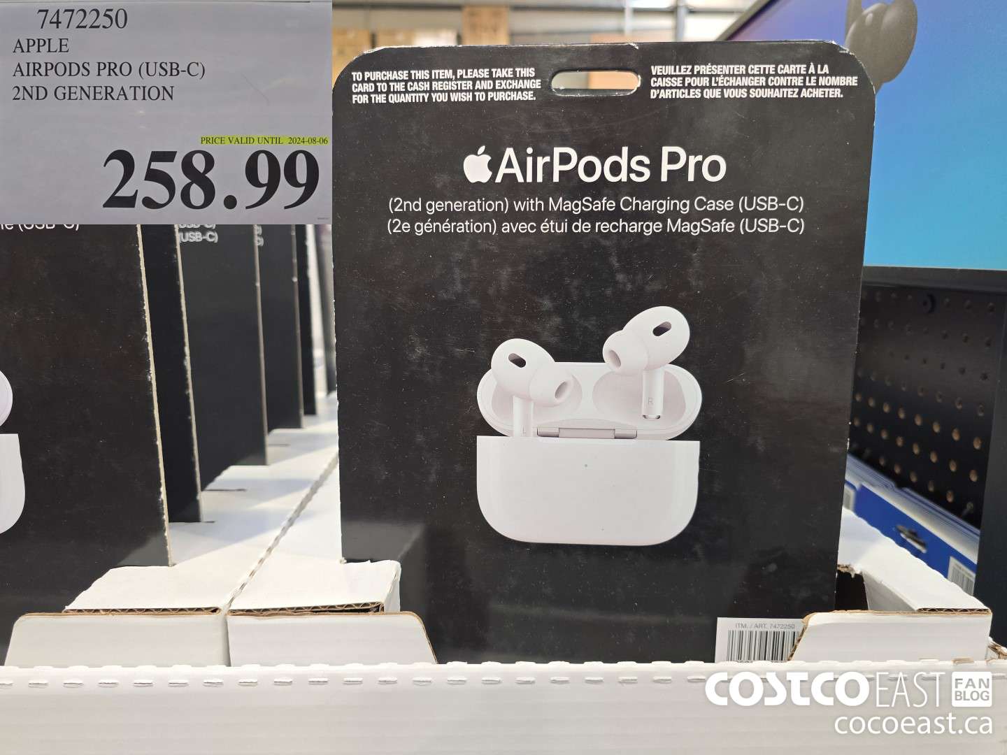 7472250 APPLE AIRPODS PRO (USB-C) 2ND GENERATION $258.99