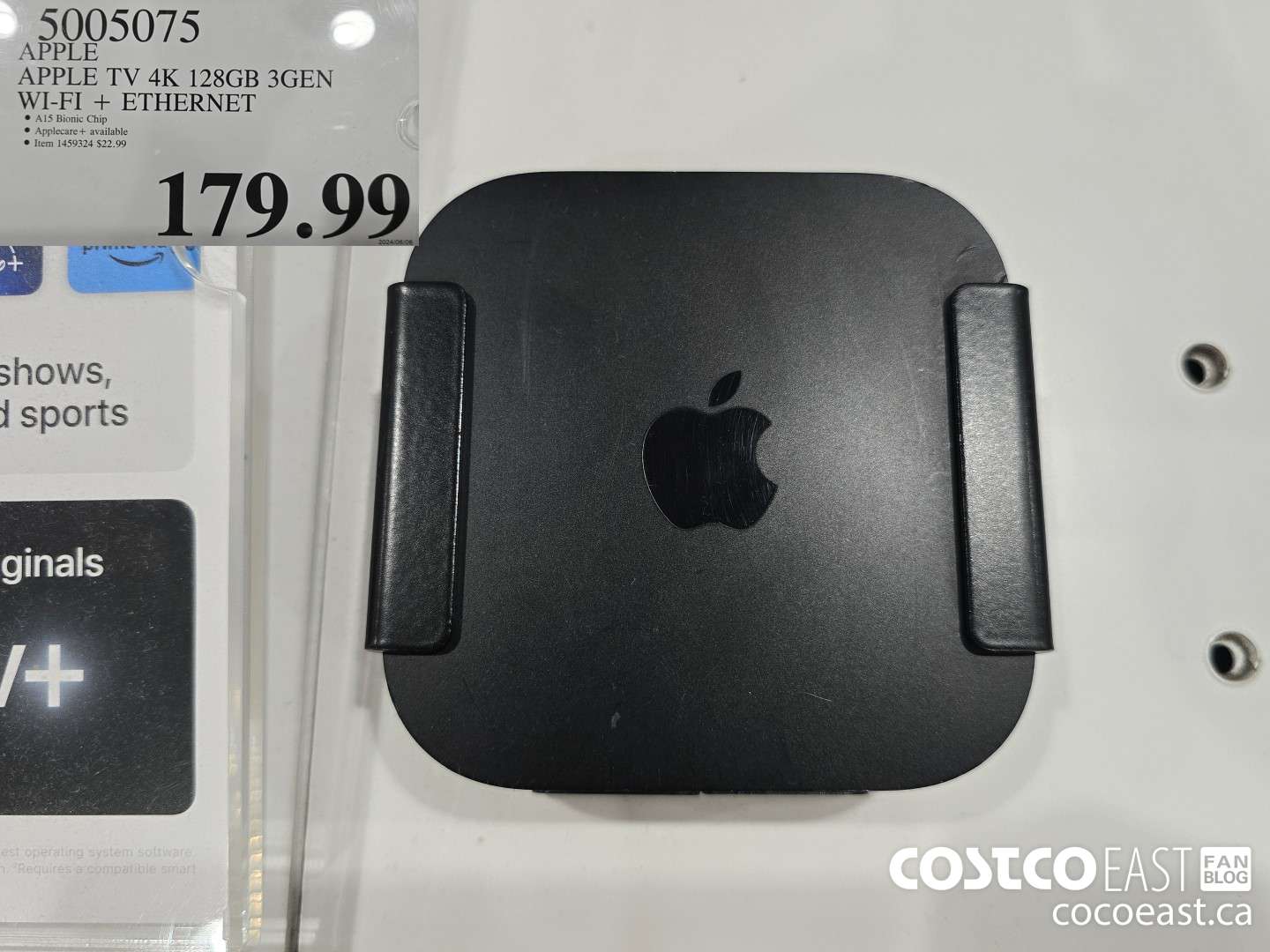 5005075 APPLE APPLE TV 4K 128GB 3GEN WI-FI + ETHERNET $179.99