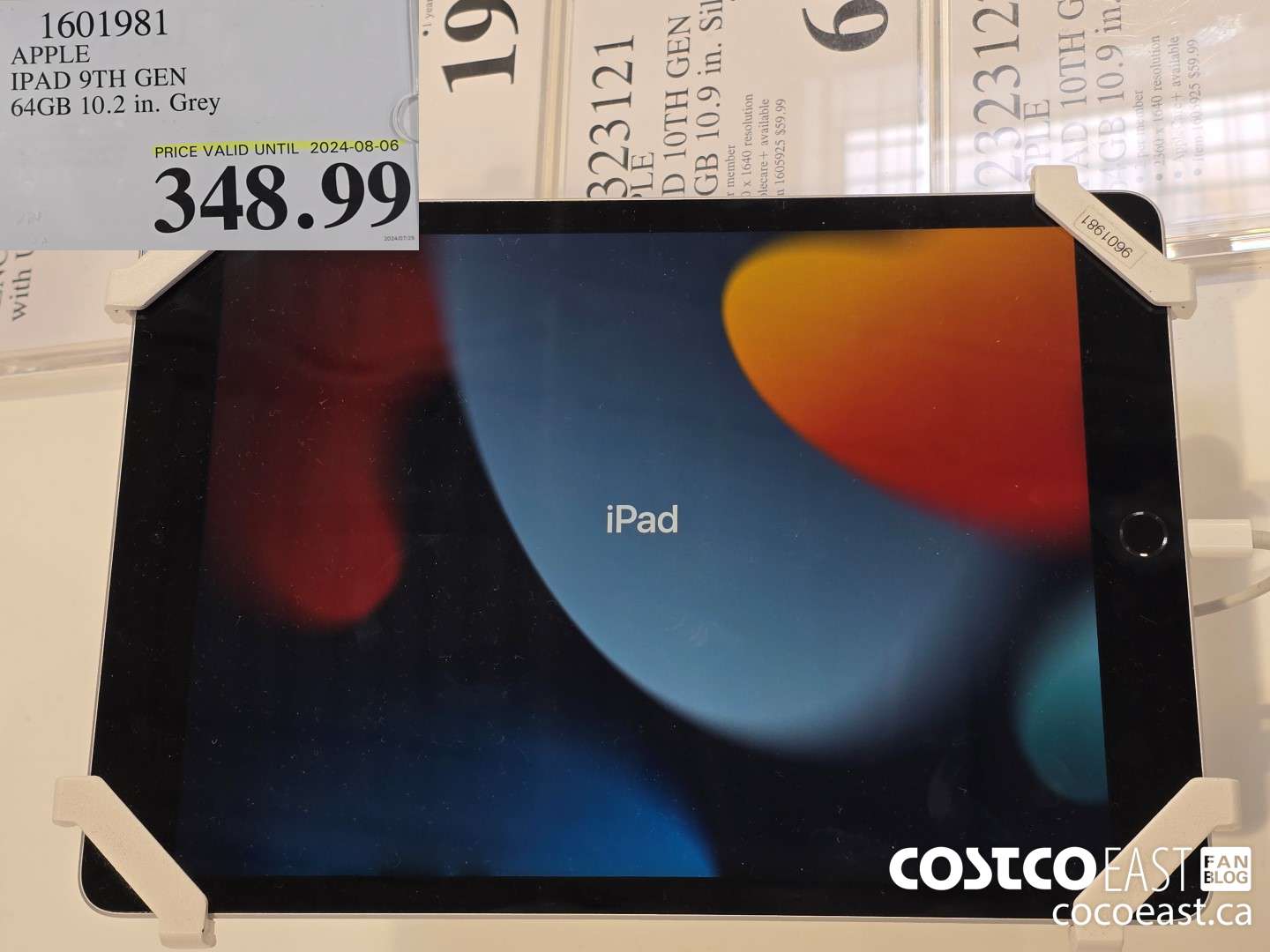 1601981 APPLE IPAD 9TH GEN 64GB 10.2 IN. GREY $348.99