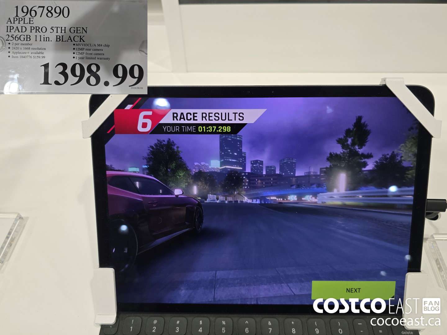 1967890 APPLE IPAD PRO 5TH GEN 256GB 11 IN. BLACK $1398.99