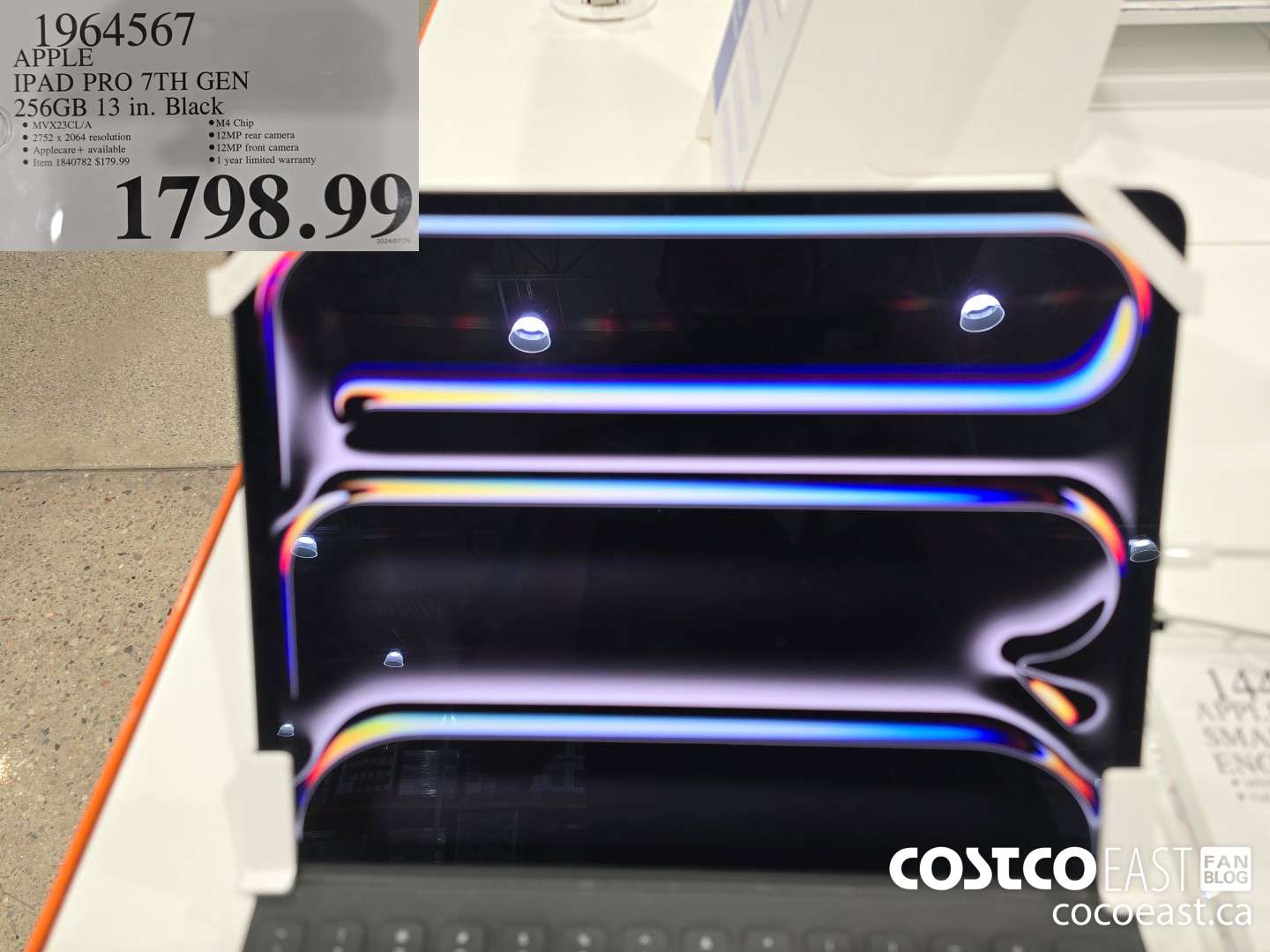 1964567 APPLE IPAD PRO 7TH GEN 256GB 13 in. Black $1798.99