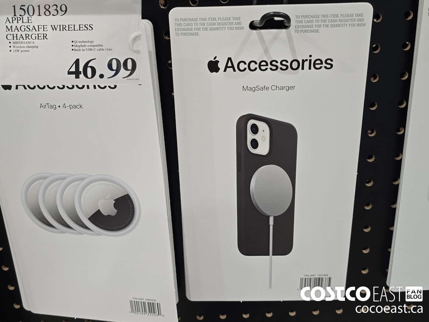 1501839 APPLE MAGSAFE WIRELESS CHARGER $46.99