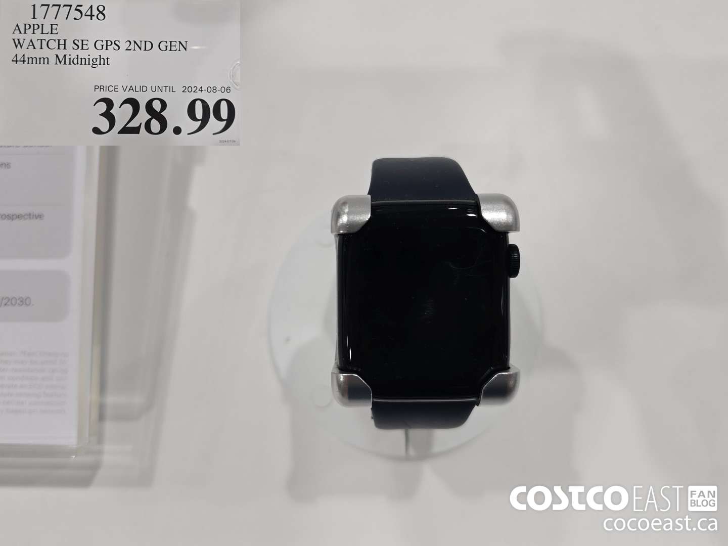 1777548 APPLE WATCH SE GPS 2ND GEN 44mm Midnight $328.99