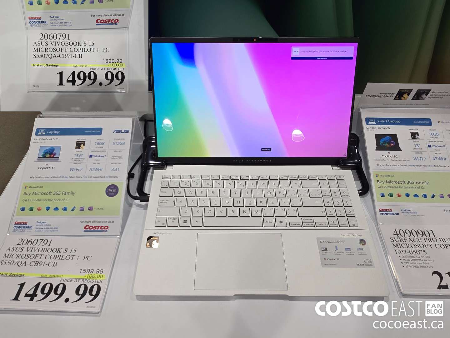 2060791 ASUS VIVOBOOK S 15 MICROSOFT COPILOT + PC S5507QA-CB91-CB ($100.00 INSTANT SAVINGS EXPIRES ON 2024-08-11) $1499.99