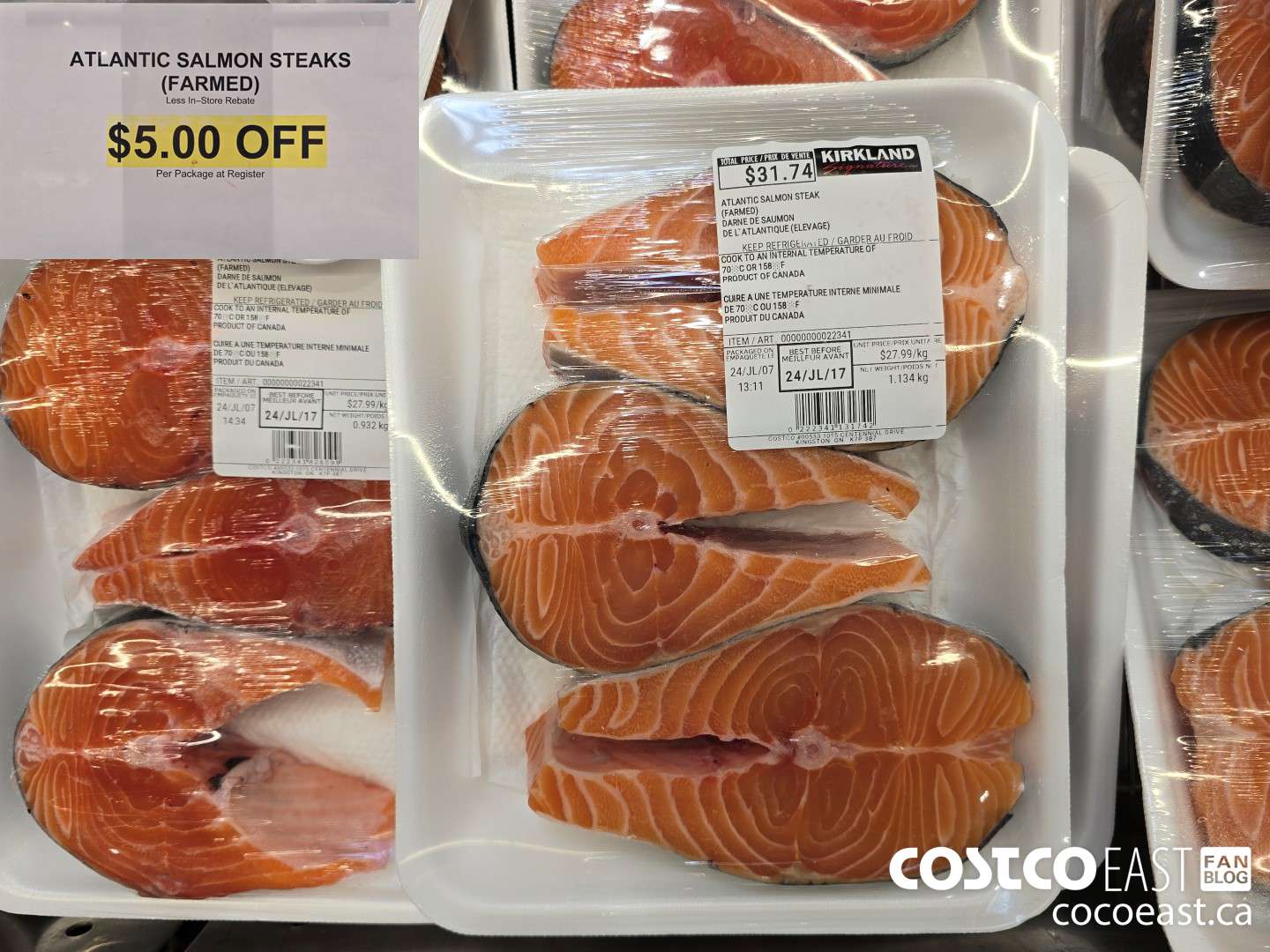 22341 ATLANTIC SALMON STEAKS (FARMED) ($5.00 INSTANT SAVINGS)