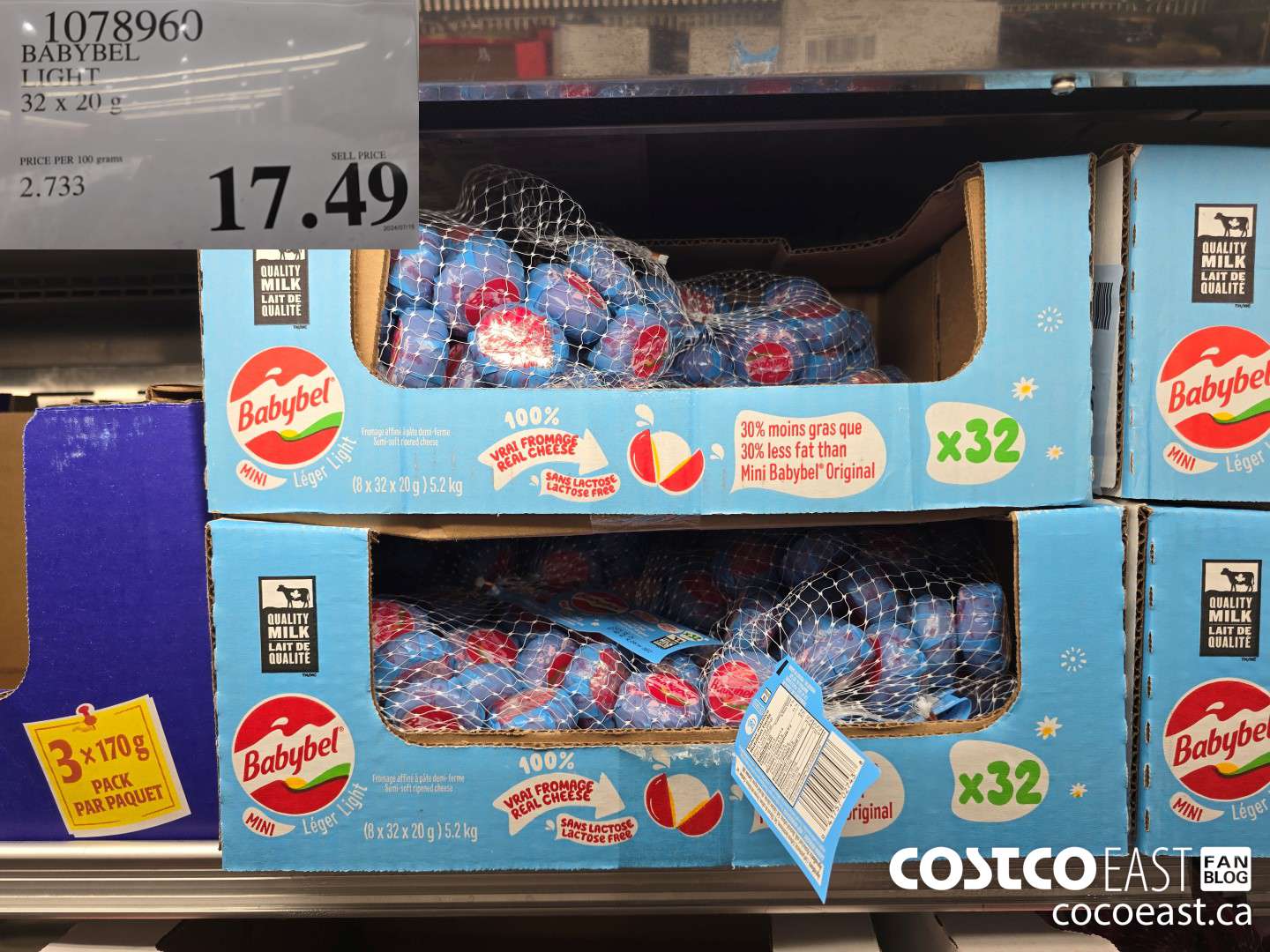 1078960 BABYBEL LIGHT 32 x 20 g $17.49