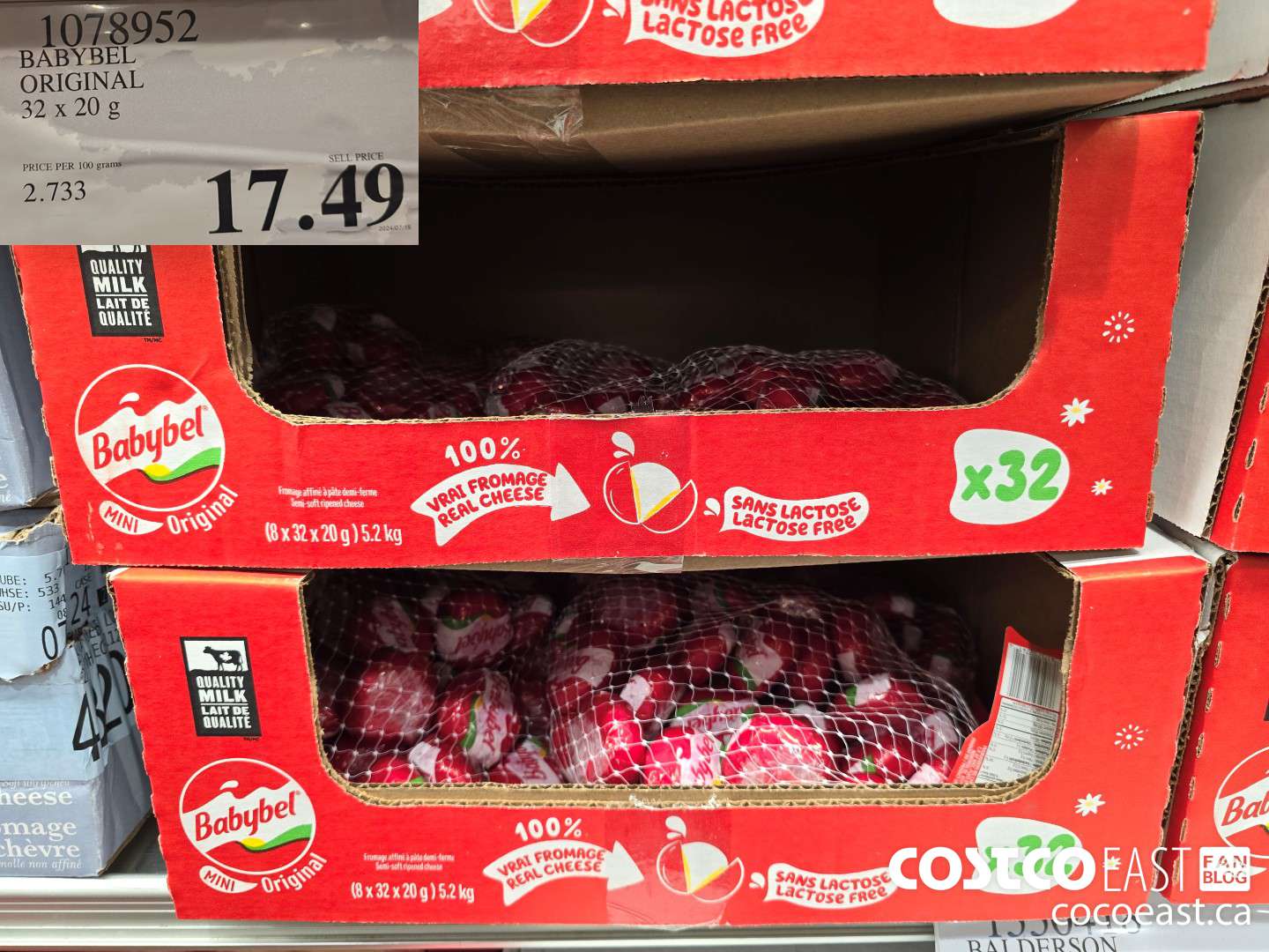 1078952 BABYBEL ORIGINAL 32 x 20 G $17.49