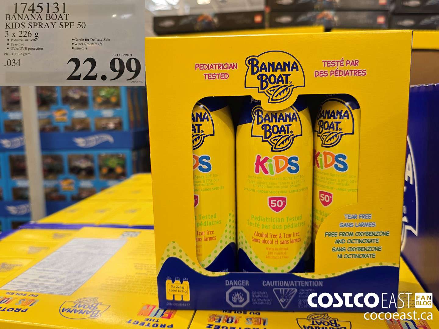 1745131 BANANA BOAT KIDS SPRAY SPF 50 3 X 226 G $22.99