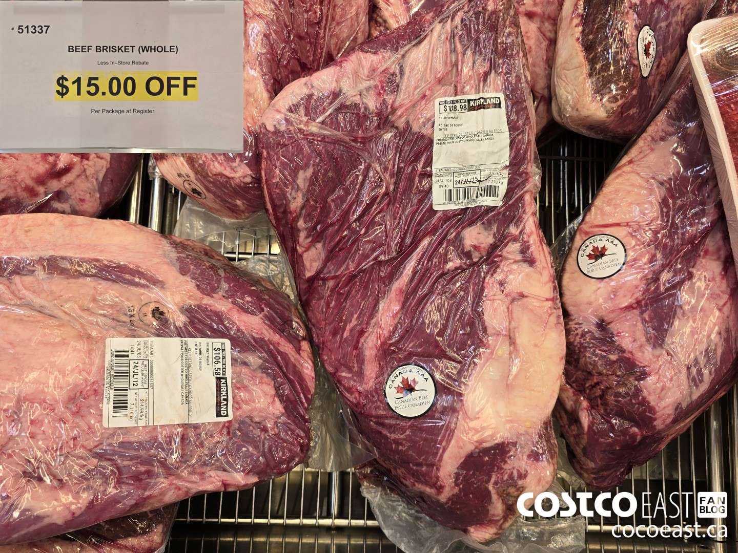 51337 BEEF BRISKET (WHOLE) ($15.00 INSTANT SAVINGS)