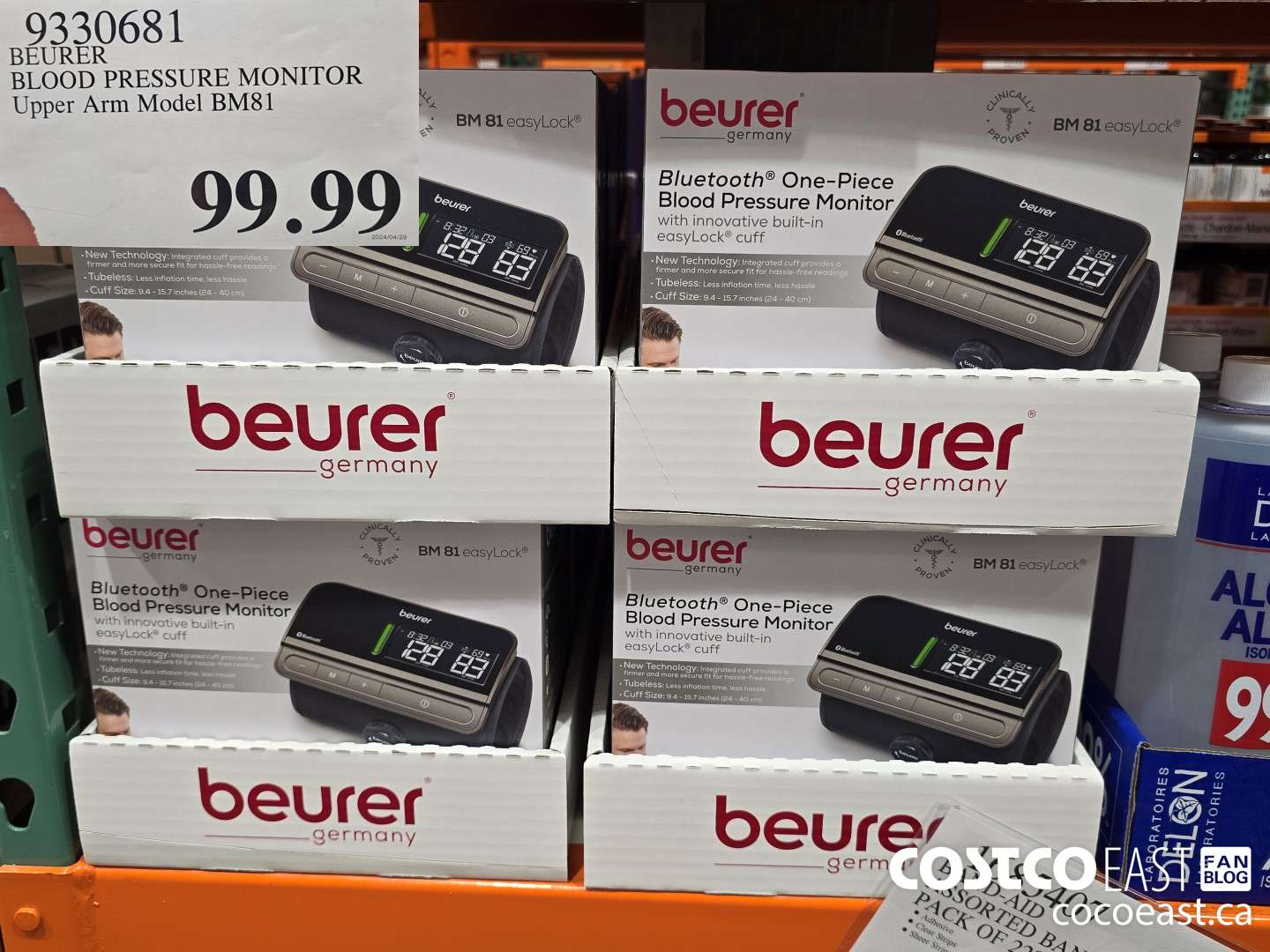 9330681 BEURER BLOOD PRESSURE MONITOR Upper Arm Model BM81 $99.99