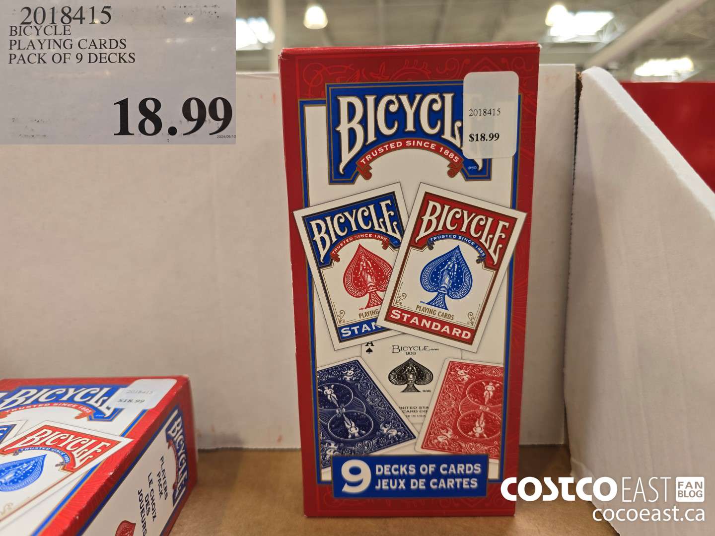 2018415 BICYCLE PLAYING CARDS PACK OF 9 DECKS $18.99