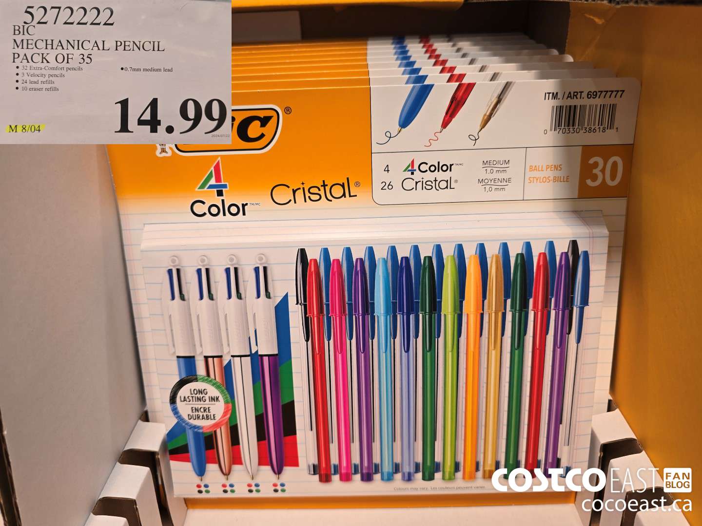5272222 BIC MECHANICAL PENCIL PACK OF 35 $14.99