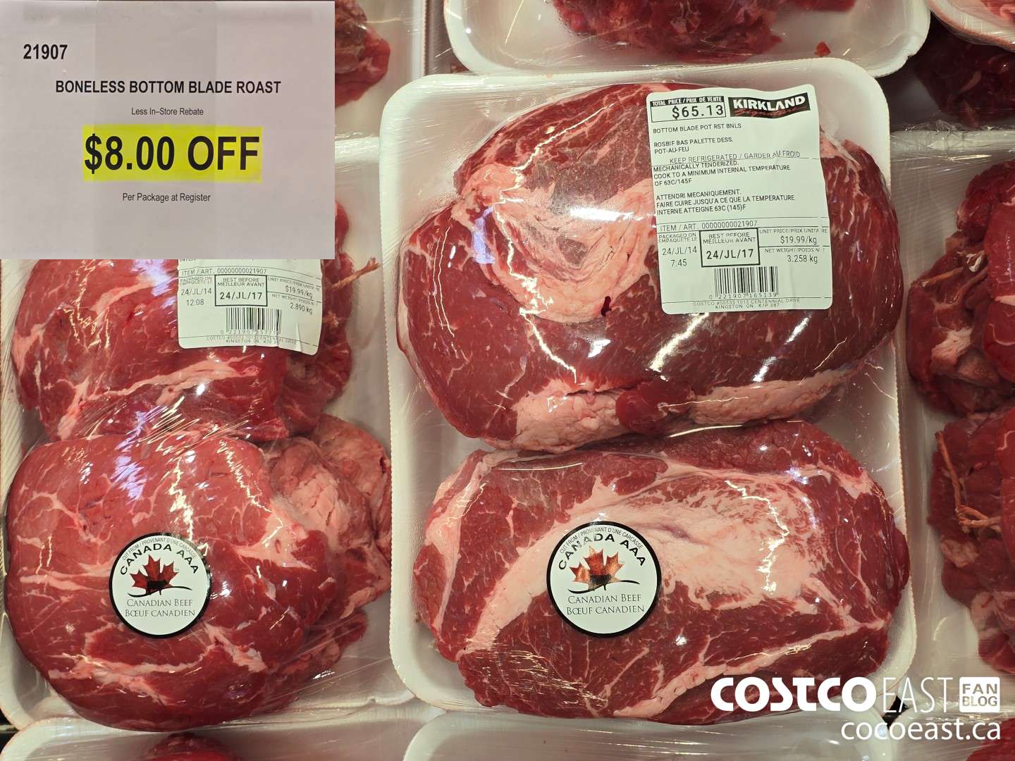 21907 BONELESS BOTTOM BLADE ROAST ($8.00 INSTANT SAVINGS)