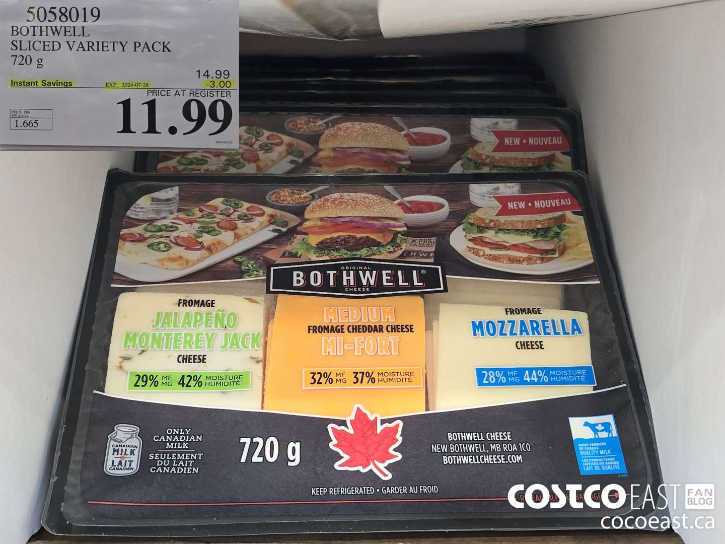 5058019 BOTHWELL SLICED VARIETY PACK 720 g ($3.00 INSTANT SAVINGS EXPIRES ON 2024-07-28) $11.99