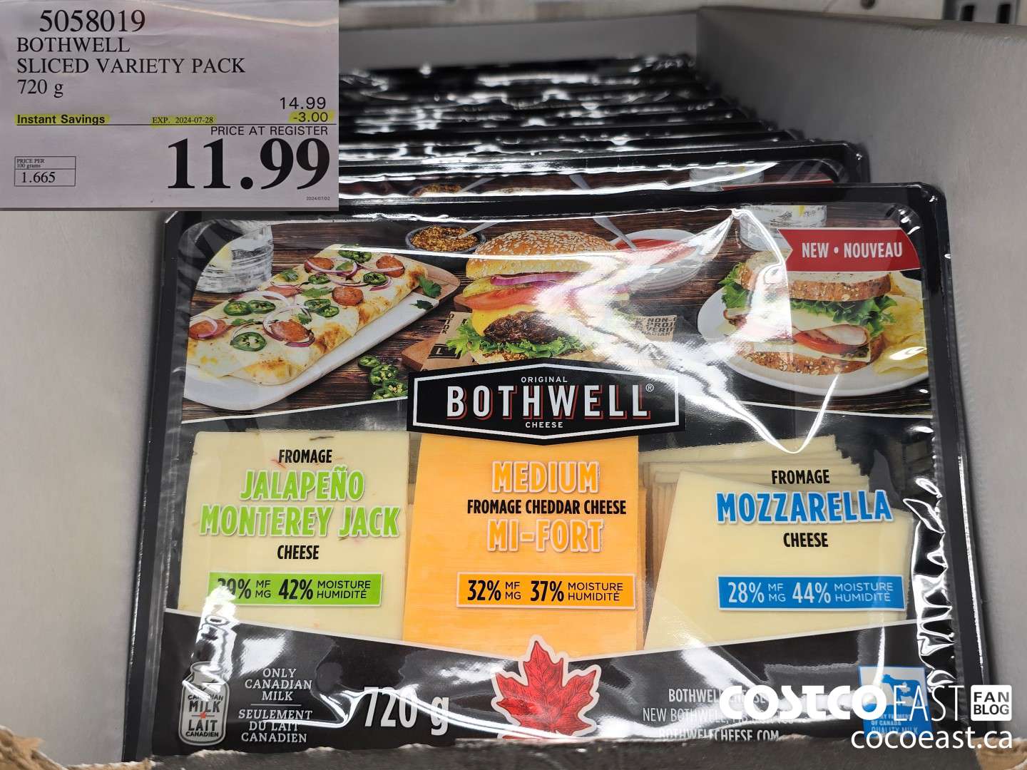 5058019 BOTHWELL SLICED VARIETY PACK 720 g ($3.00 INSTANT SAVINGS EXPIRES ON 2024-07-28) $11.99