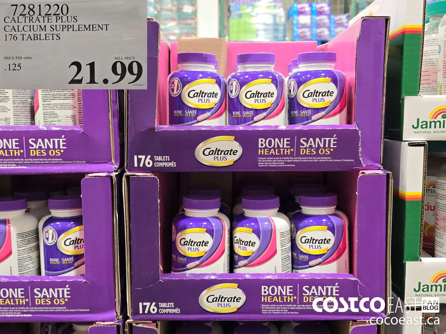 7281220 CALTRATE PLUS CALCIUM SUPPLEMENT 176 TABLETS $21.99