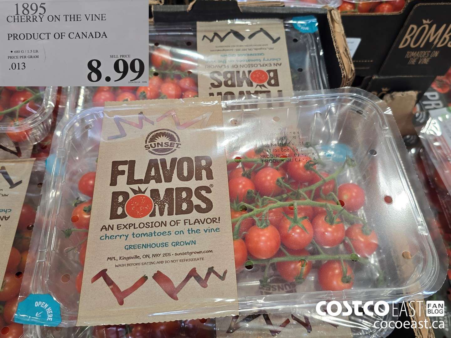 1895 CHERRY ON THE VINE PRODUCT OF CANADA $8.99