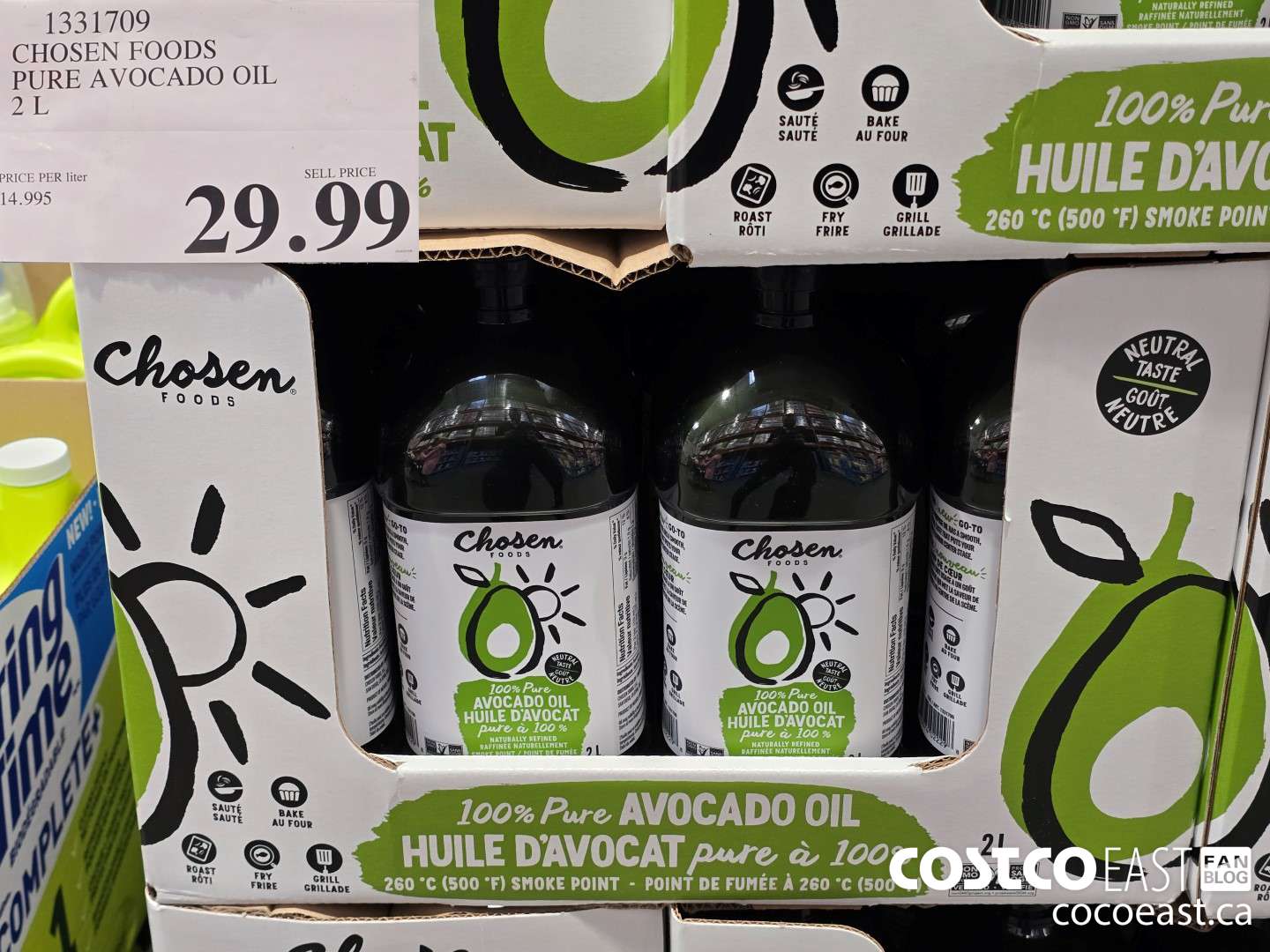 1331709 CHOSEN FOODS PURE AVOCADO OIL 2 L $29.99