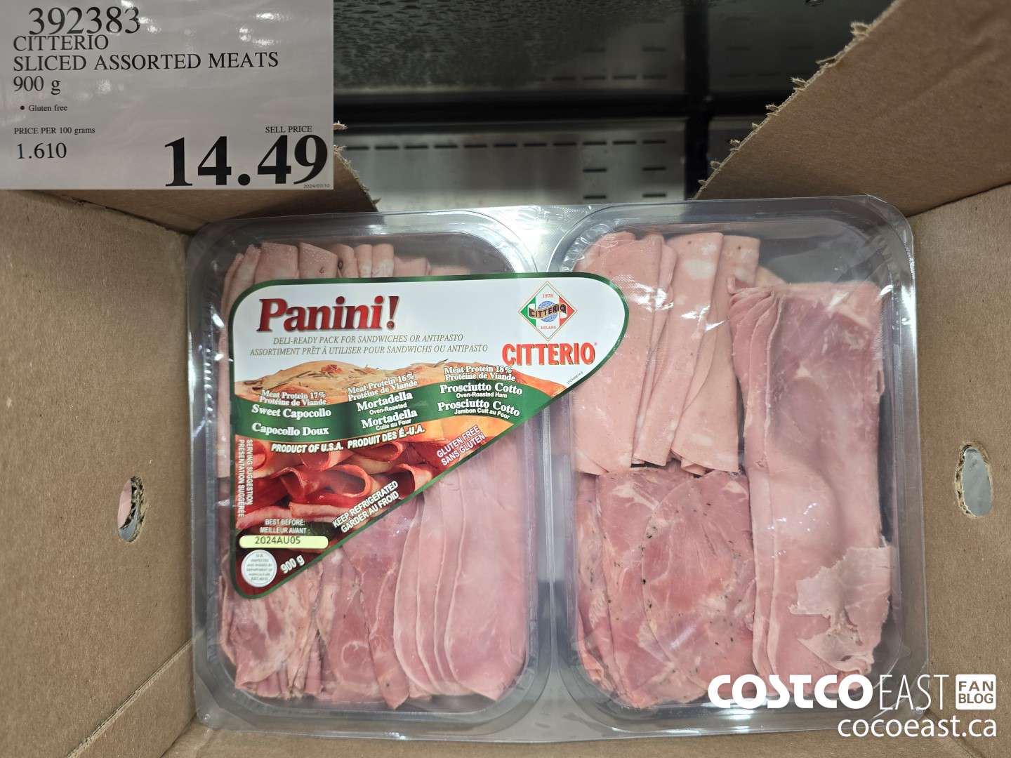392383 CITTERIO SLICED ASSORTED MEATS 900 g $14.49