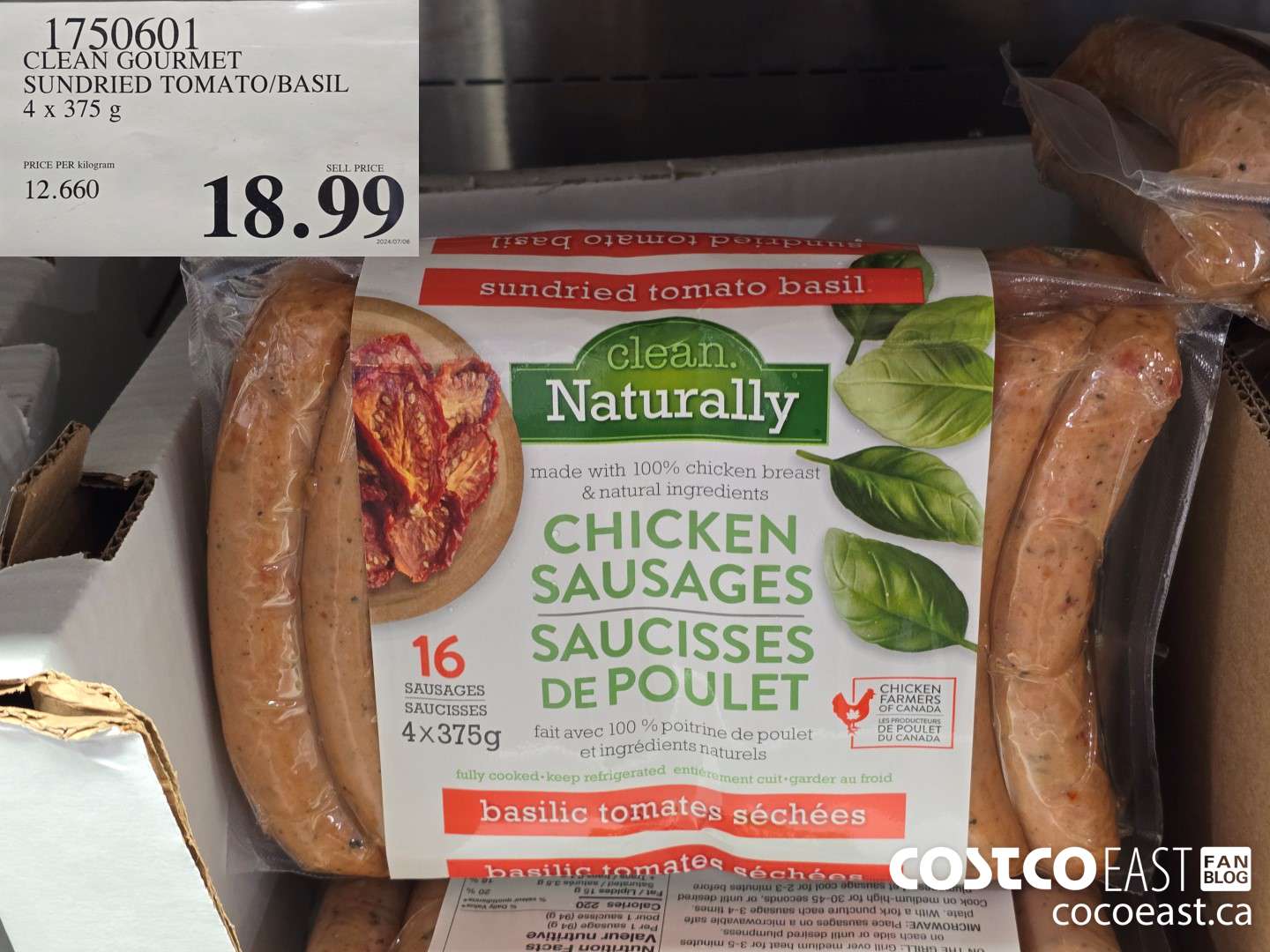 1750601 CLEAN GOURMET SUNDRIED TOMATO/BASIL 4 x 375 g $18.99