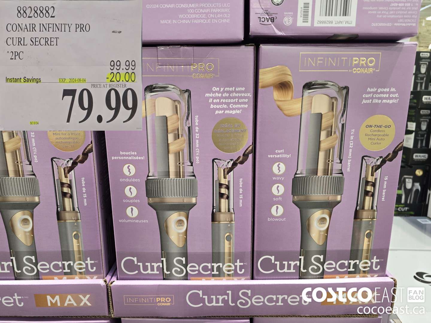 8828882 CONAIR INFINITY PRO CURL SECRET 2PC ($20.00 INSTANT SAVINGS EXPIRES ON 2024-08-04) $79.99