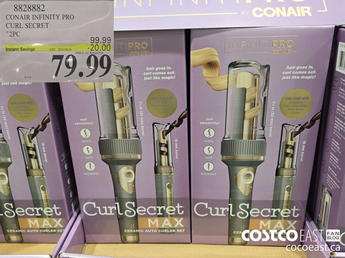 8828882 CONAIR INFINITY PRO CURL SECRET 2PC ($20.00 INSTANT SAVINGS EXPIRES ON 2024-08-04) $79.99