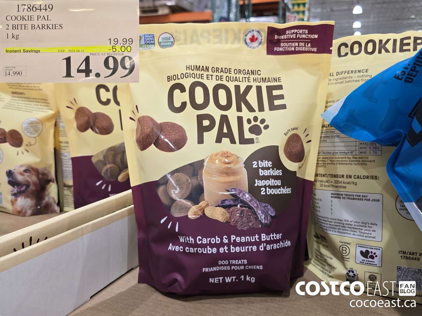 1786449 COOKIE PAL 2 BITE BARKIES 1 kg ($5.00 INSTANT SAVINGS EXPIRES ON 2024-08-11) $14.99