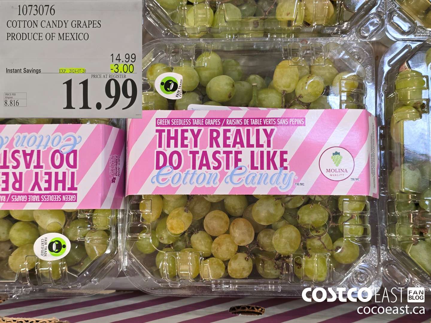 1073076 COTTON CANDY GRAPES PRODUCT OF MEXICO ($3.00 INSTANT SAVINGS EXPIRES ON 2024-07-20) $11.99