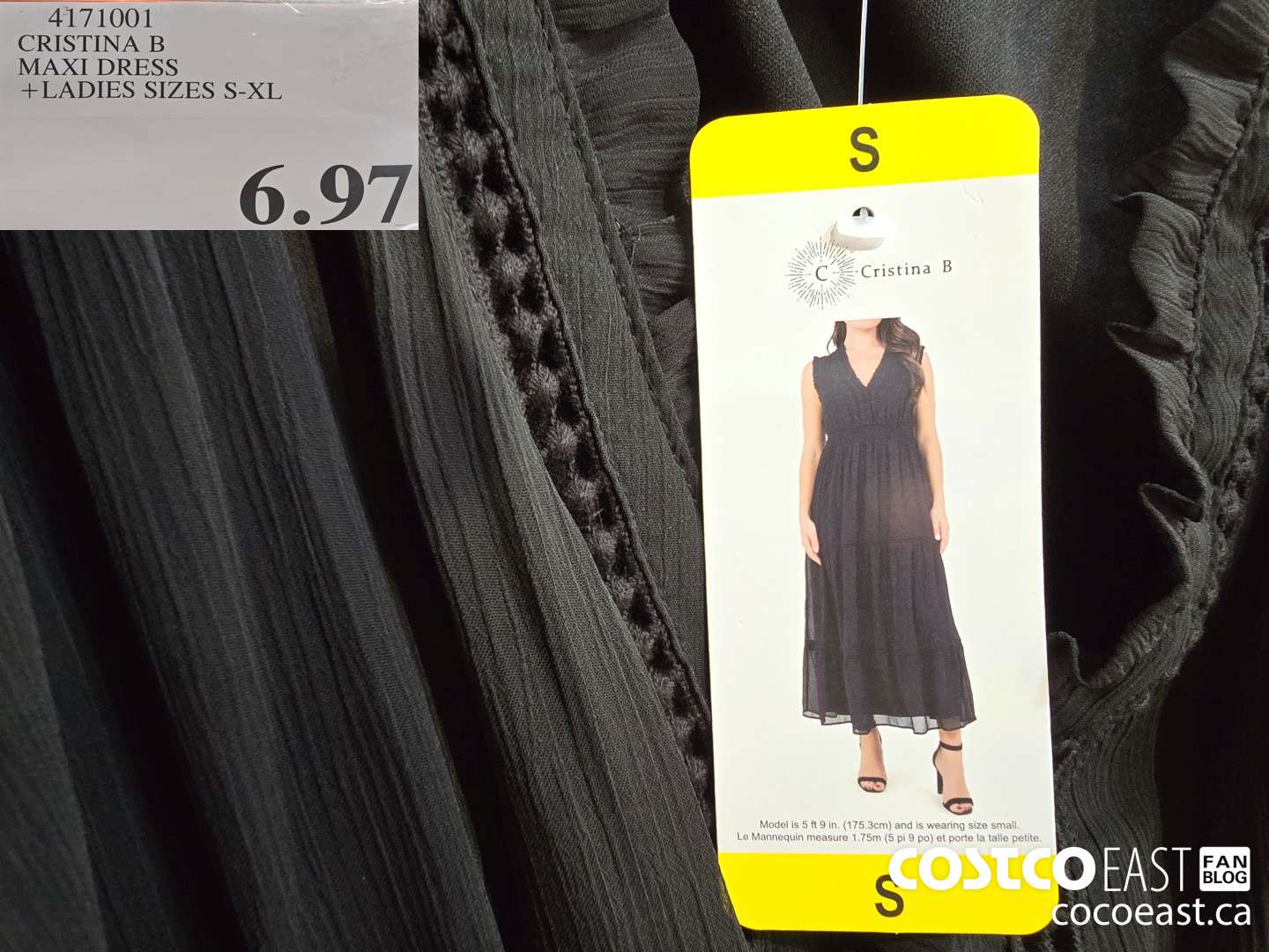 4171001 CRISTINA B MAXI DRESS +LADIES SIZES S-XL $6.97