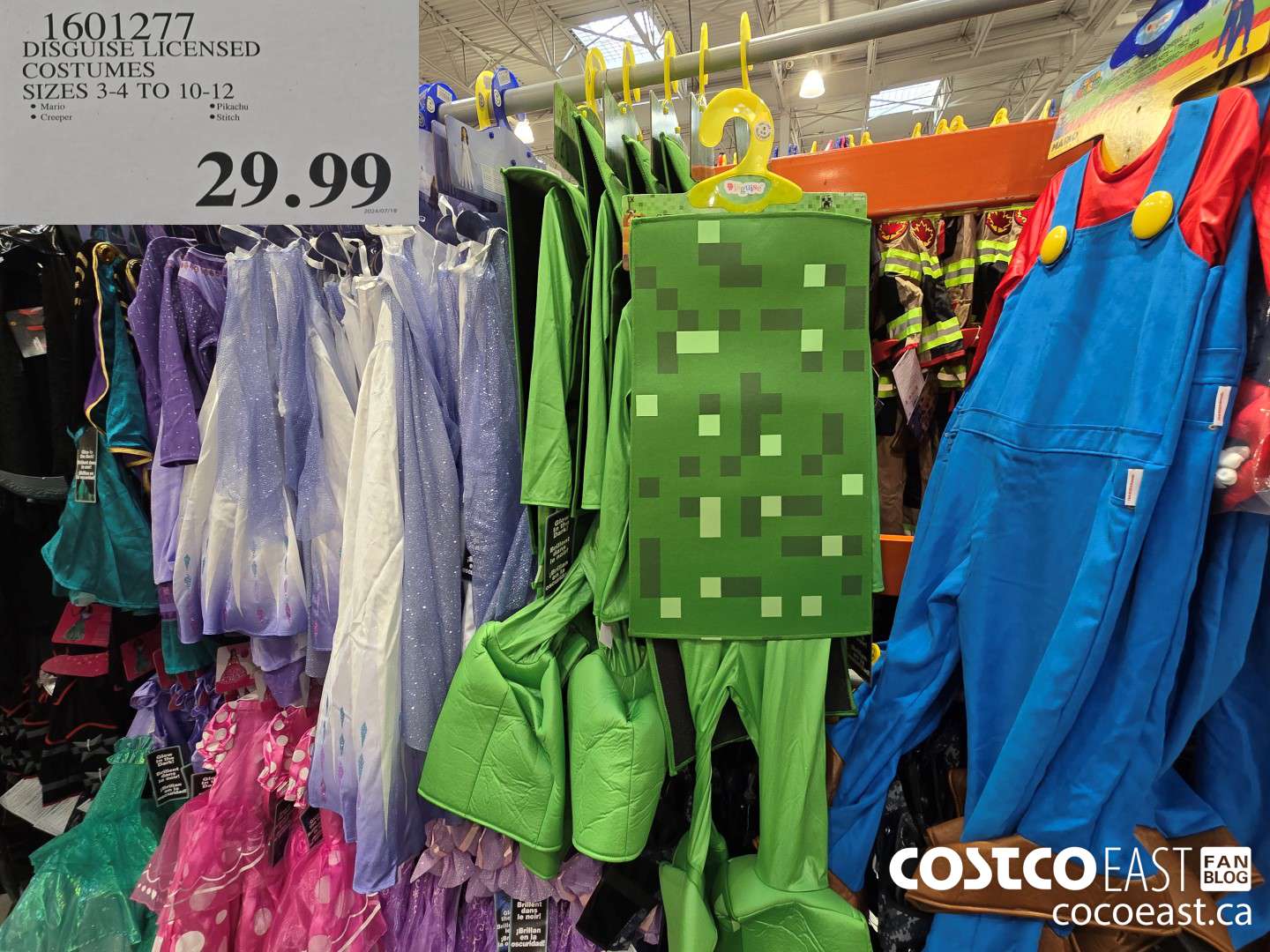 1601277 DISGUISE LICENSED COSTUMES SIZES 3-4 TO 10-12 $29.99