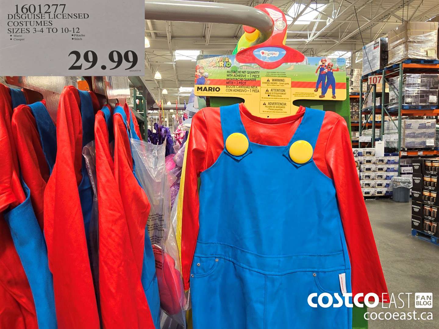 1601277 DISGUISE LICENSED COSTUMES SIZES 3-4 TO 10-12 $29.99