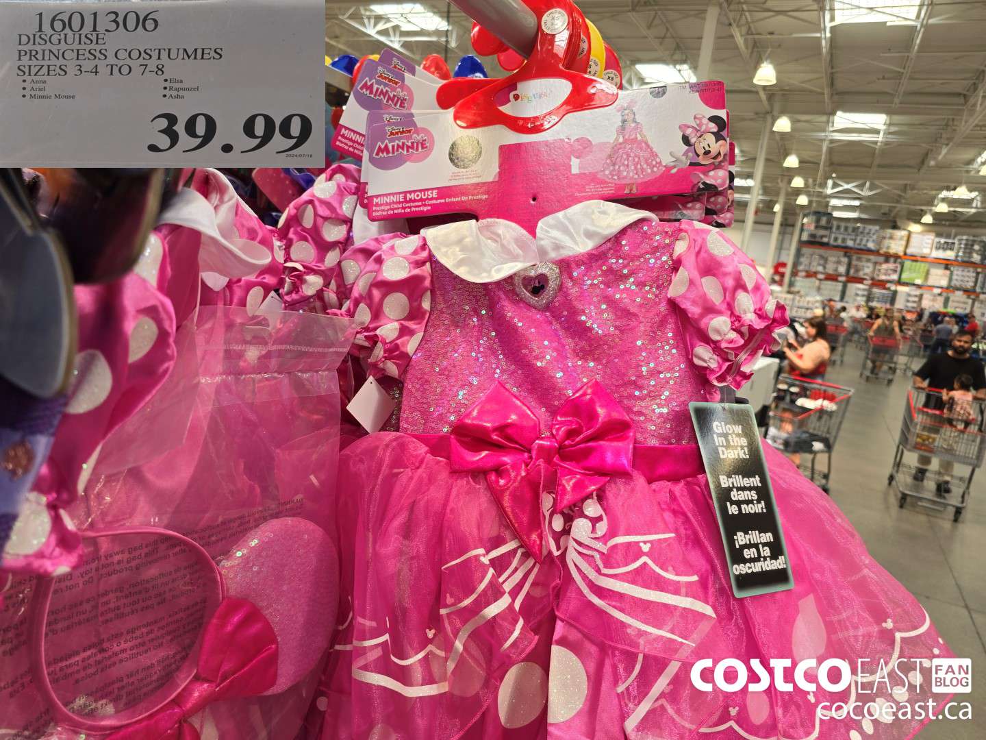 1601306 DISGUISE PRINCESS COSTUMES SIZES 3-4 TO 7-8 $39.99